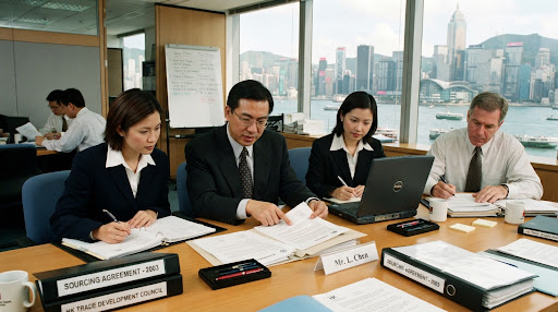 PT5 sourcing team working in Hong Kong